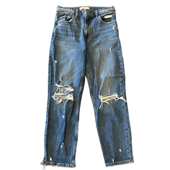 Abercrombie & Fitch The Mom High Rise Jeans size 27/4 S - Picture 1 of 12
